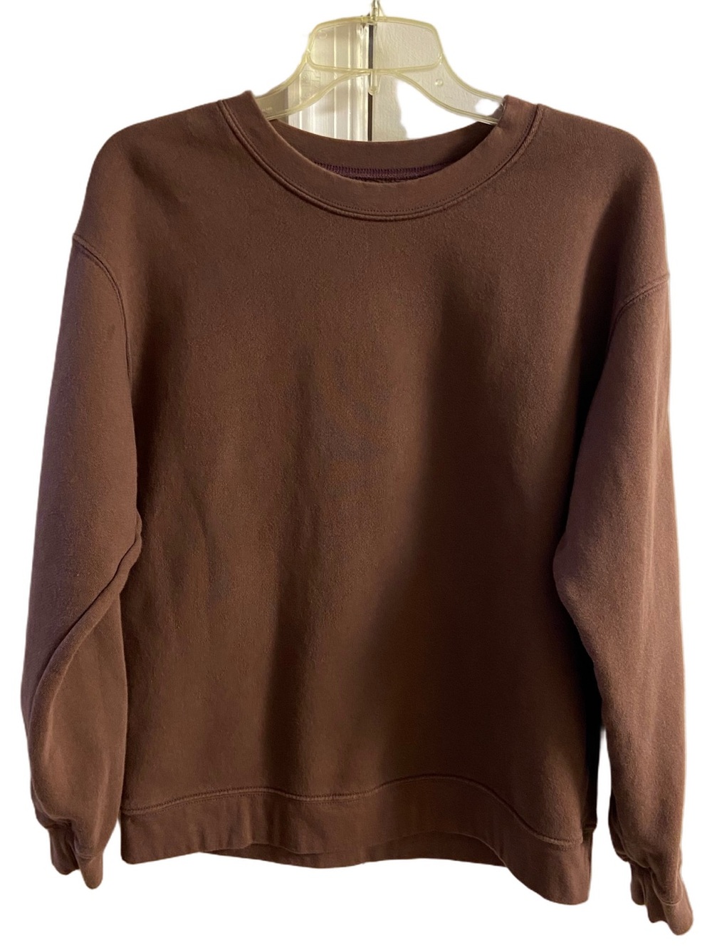 Parachute Brown Crewneck Sweatshirt Organic Cotton Medium